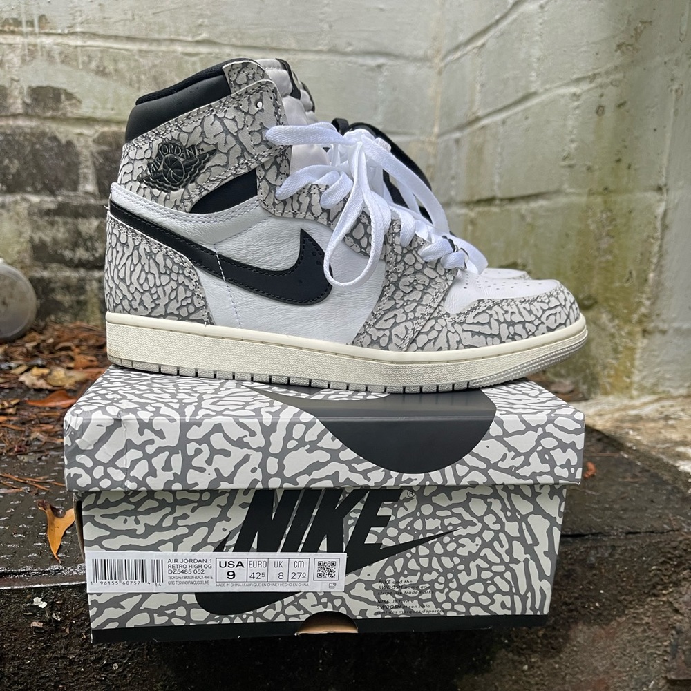 Jordan Retro 1 High (Elephant print) sz. 9